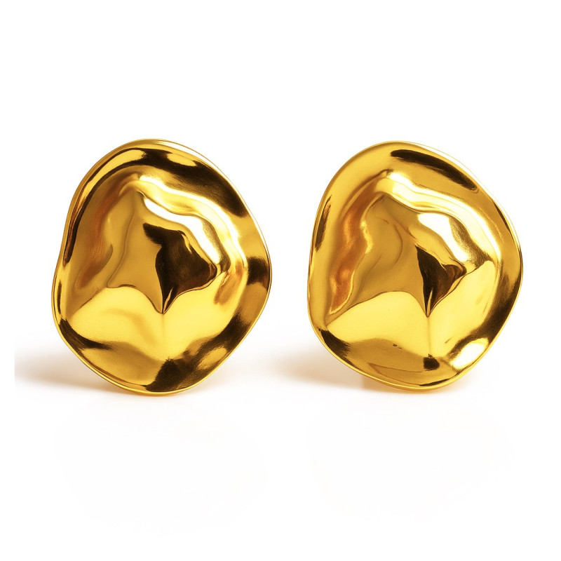 Kolczyki Melted Gold złote