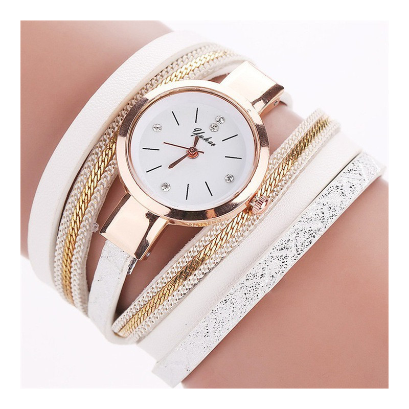Zdjęcie zegarek bransoletka Pallas oplatany biały
