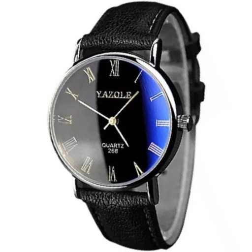 Zdjęcie zegarek skórzany Savier szafirowy