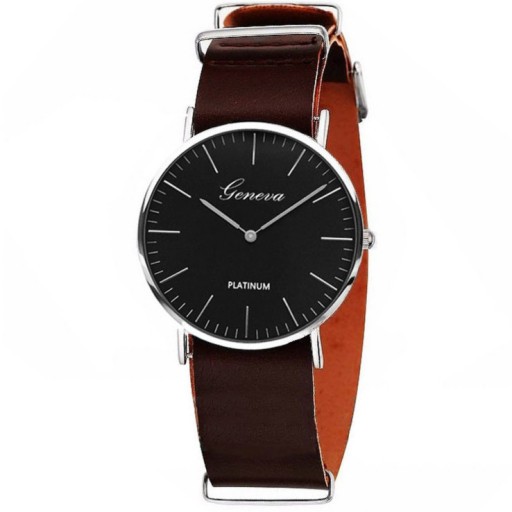 Zegarek skórzany Lorca brązowy