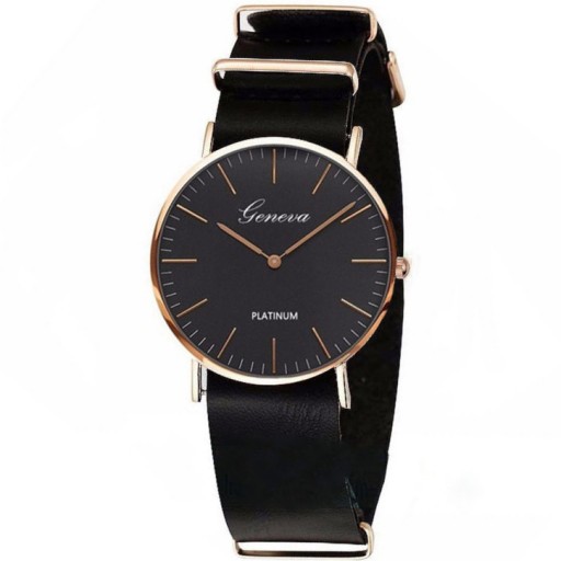 Zegarek skórzany Lorca czarny