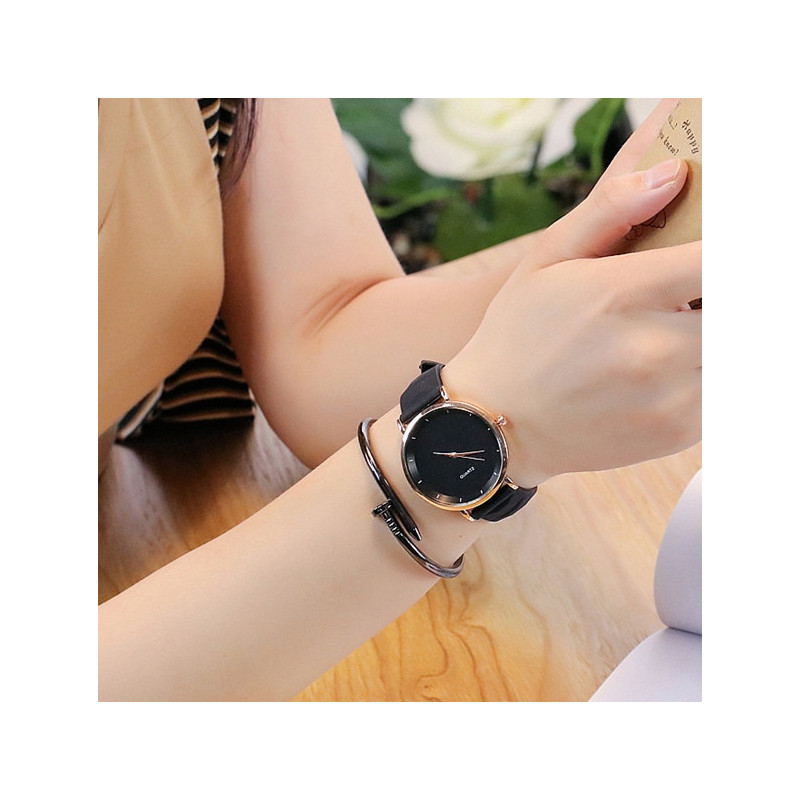Zegarek silikonowy Jelly czarny