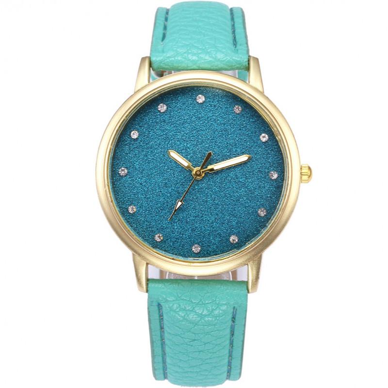 Zegarek skórzany Shiner niebieski