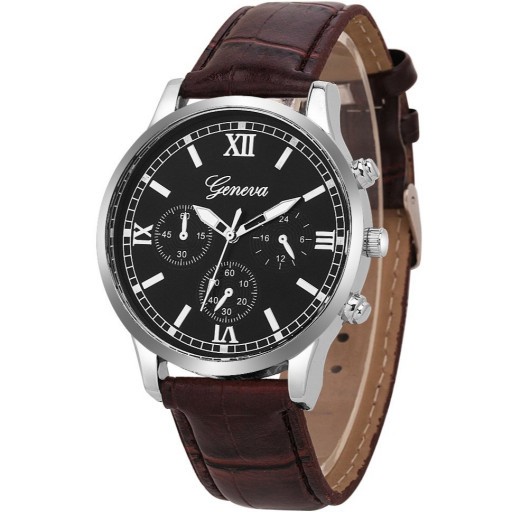 Zegarek skórzany Marbal brąz