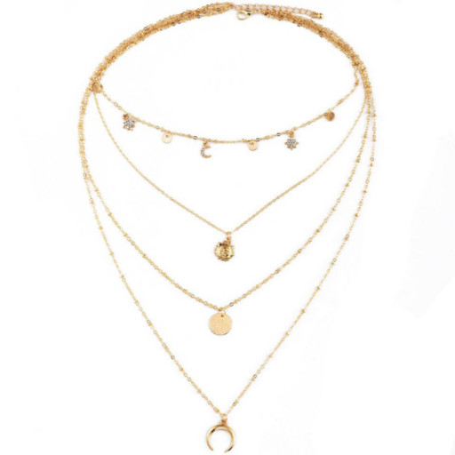 Naszyjnik choker Kosmos złoty