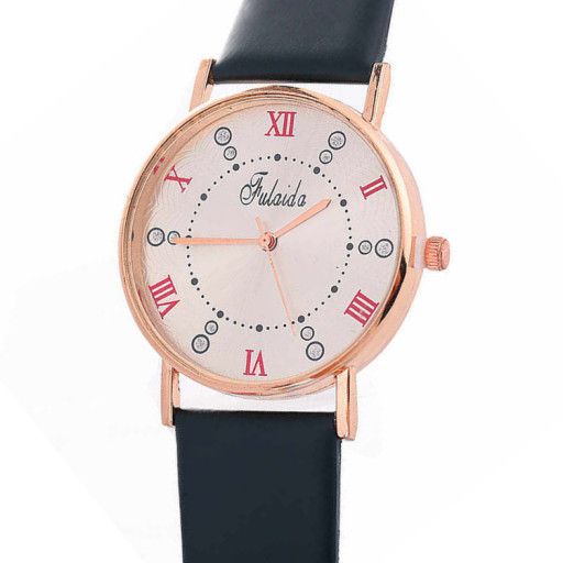 Zegarek skórzany Vavet czarny