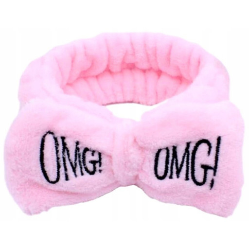 Opaska kosmetyczna OMG róż